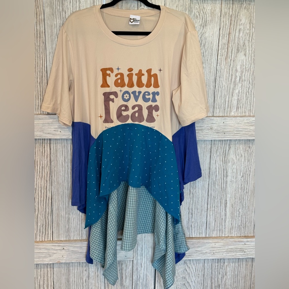 The Morgan Factory Tunic sz 2X  HANDMADE ONE OF A KIND